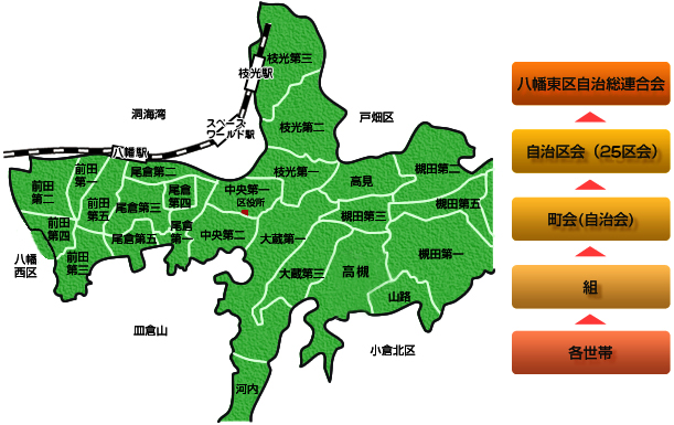 八幡東区全体地図